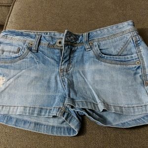 Denim shorts